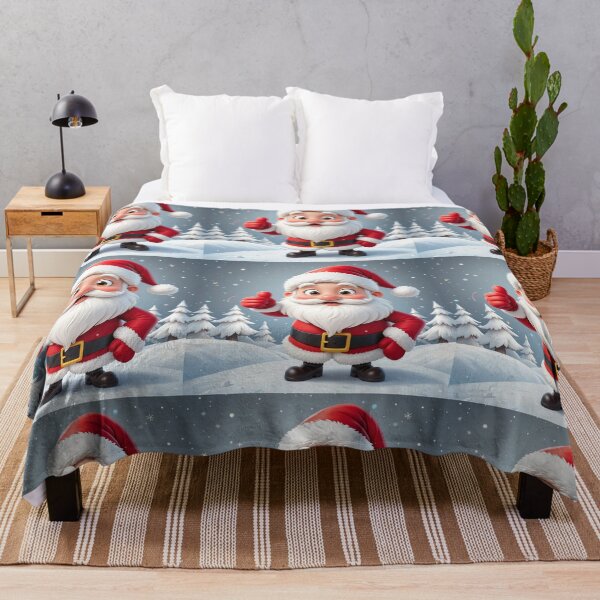 Item preview, Cheerful Cartoon Santa Claus Giving a Thumbs-Up – Festive Winter Christmas Illustration designed and sold by PixelVibe782.