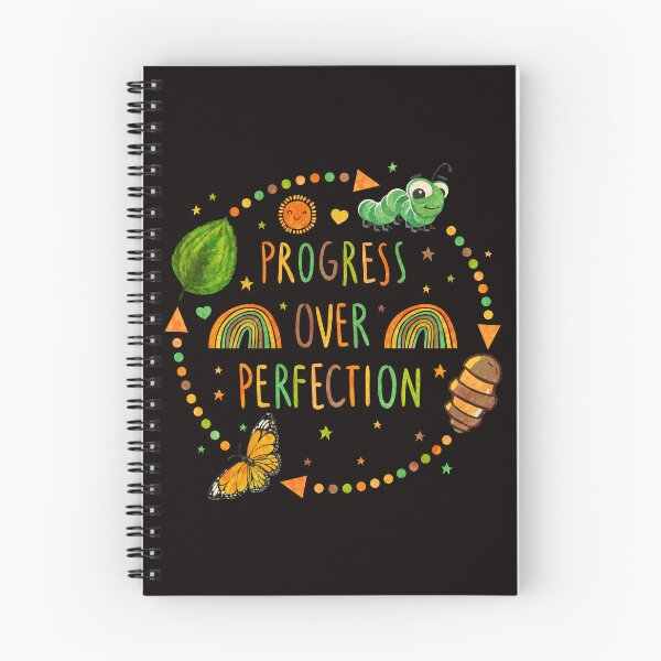 Item preview, Progress Over Perfection – Motivational Growth Mindset Typography designed and sold by Hilal-Studio.