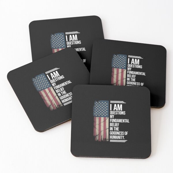 Item preview, Questioning My Belief in Humanity Distressed Flag  designed and sold by MathisBellanger.