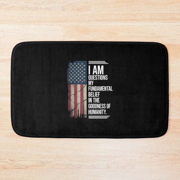Item preview, Questioning My Belief in Humanity Distressed Flag  designed and sold by MathisBellanger.