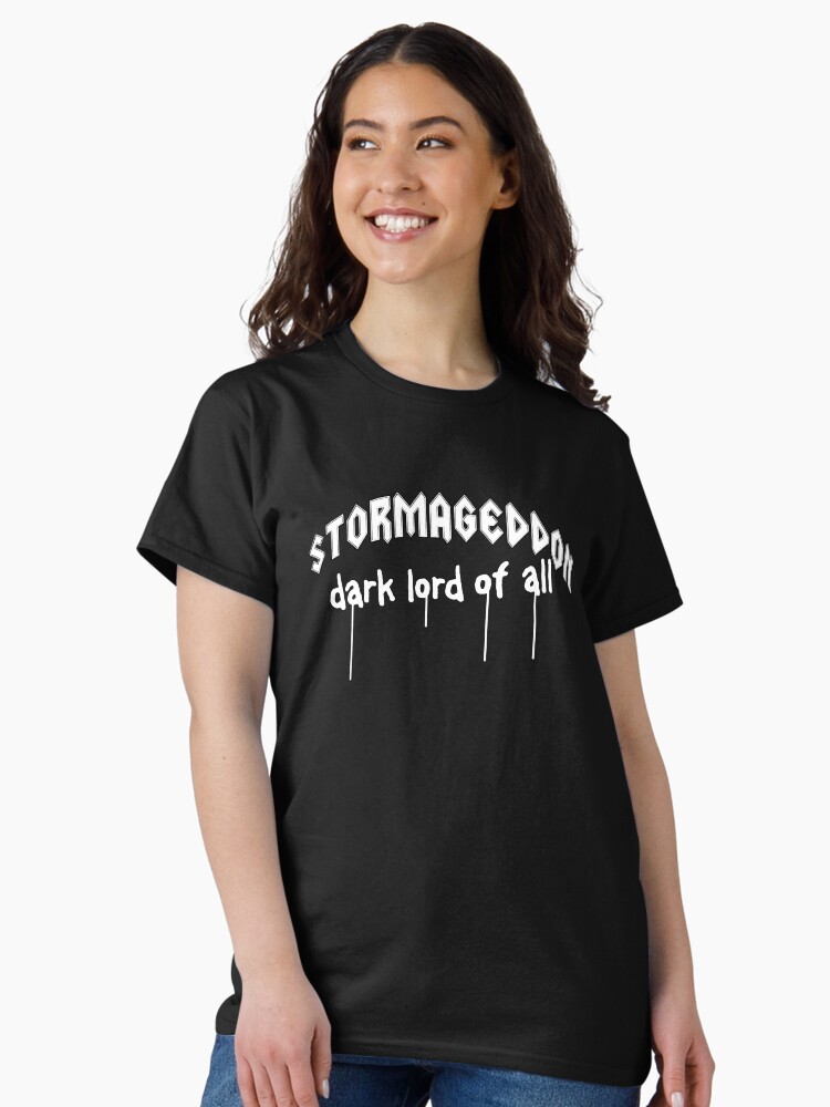 Thumbnail 1 of 7, Classic T-Shirt, Stormageddon - Dark Lord of ALL designed and sold by brianftang.