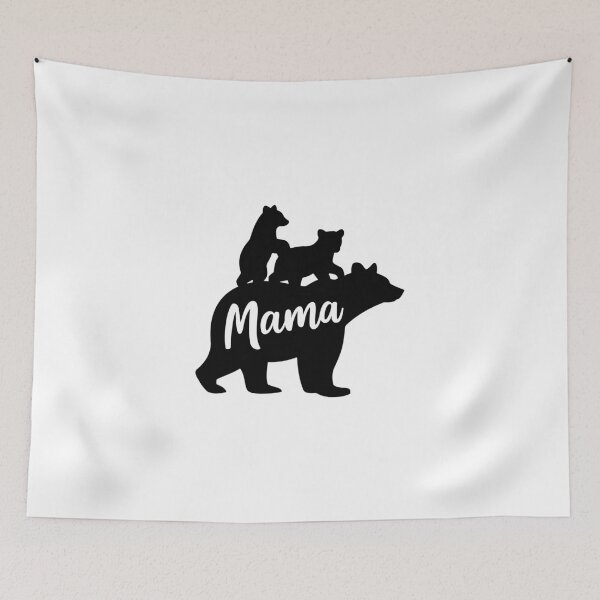 Item preview, Protective Mama Bear Cubs Silhouette Family Gift designed and sold by Nattaporn.