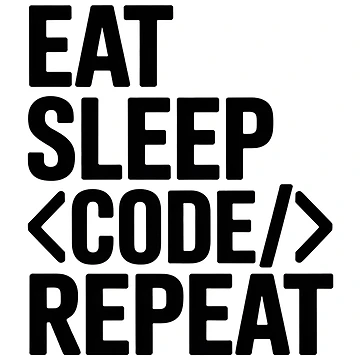 Artwork thumbnail, Eat Sleep Code Repeat Programming Coding by johnertullio
