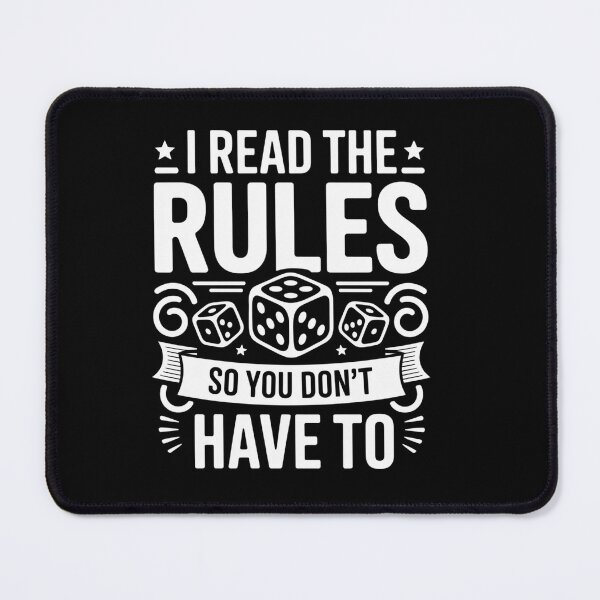 Item preview, Game Night I Read The Rules Board Gamers designed and sold by Elenasriveras.