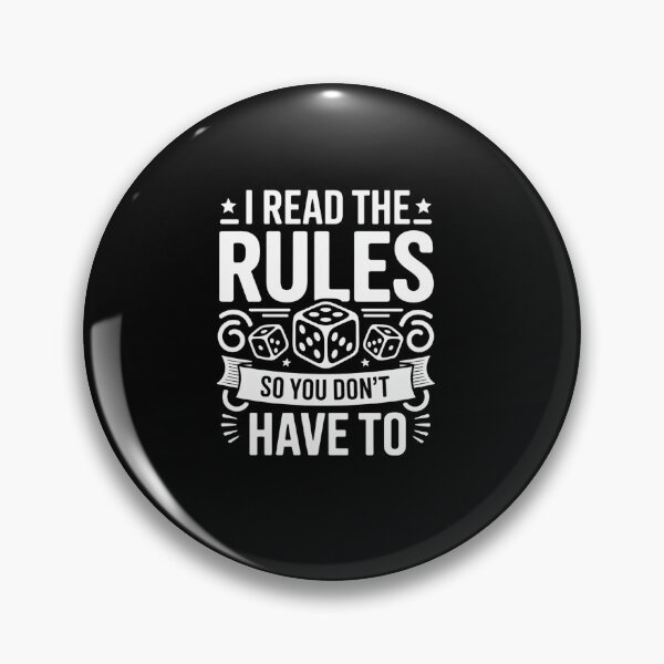 Item preview, Game Night I Read The Rules Board Gamers designed and sold by Elenasriveras.