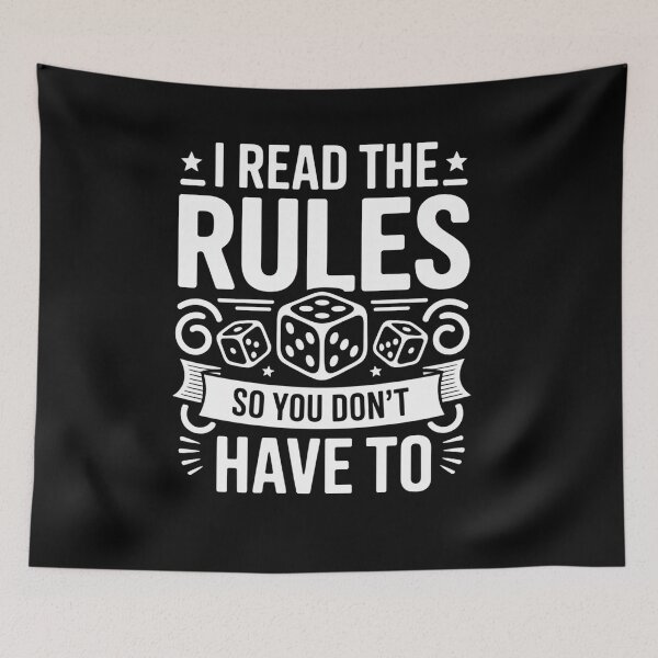 Item preview, Game Night I Read The Rules Board Gamers designed and sold by Elenasriveras.