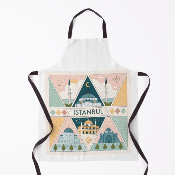 Item preview, Istanbul Mosques and Landmarks Travel Illustration designed and sold by asliberry.