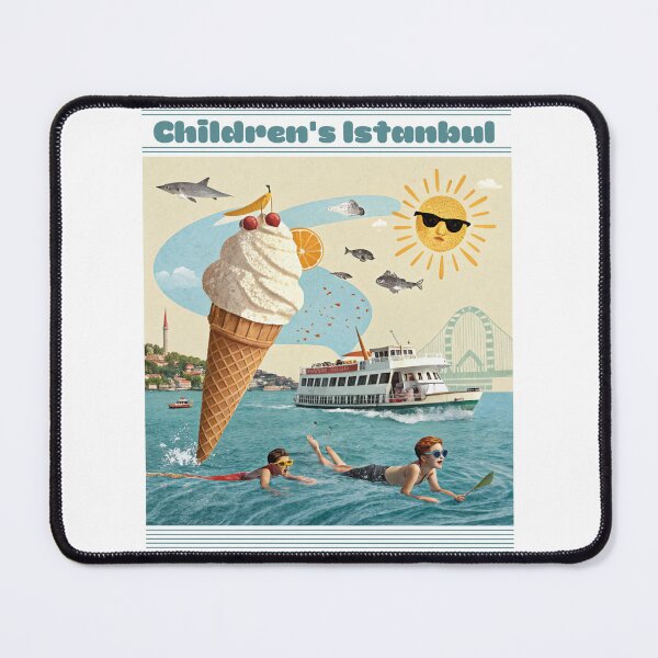 Item preview, Children's Istanbul Dream - Whimsical Cityscape Art designed and sold by asliberry.