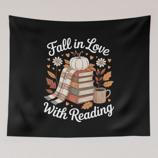 Item preview, Fall In Love With Reading Book Autumn Pumpkins And designed and sold by BubblePancake.