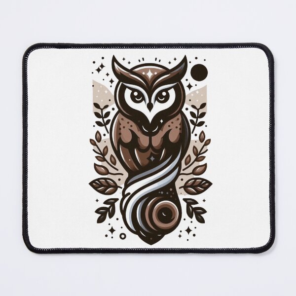 Item preview, Mystic Boho Owl Illustration in Browns designed and sold by BigBlueArt.