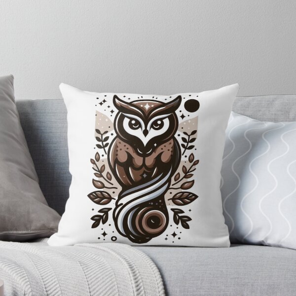 Item preview, Mystic Boho Owl Illustration in Browns designed and sold by BigBlueArt.