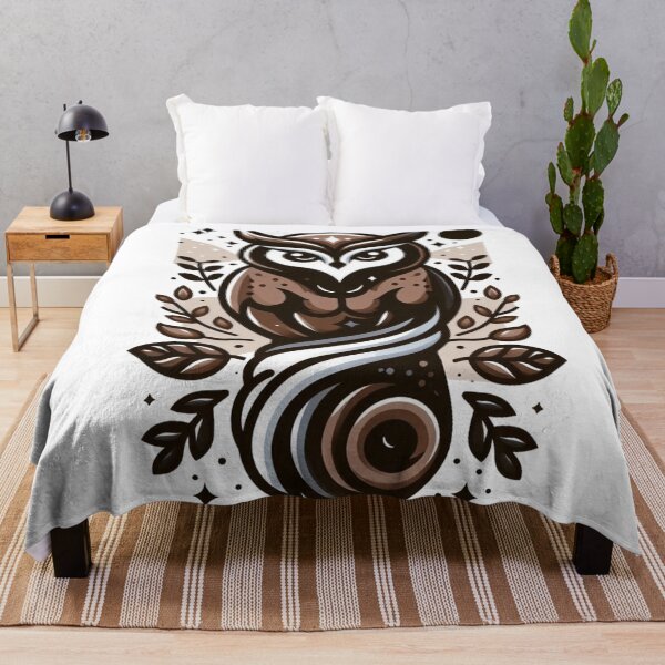 Item preview, Mystic Boho Owl Illustration in Browns designed and sold by BigBlueArt.