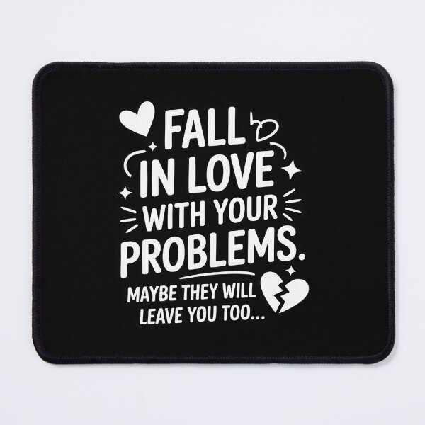 Item preview, Fall in Love with Your Problems Maybe They Will Leave designed and sold by BubblePancake.