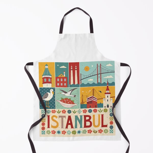 Item preview, Istanbul Collage Art - Iconic Landmarks & Turkish Charm   designed and sold by asliberry.