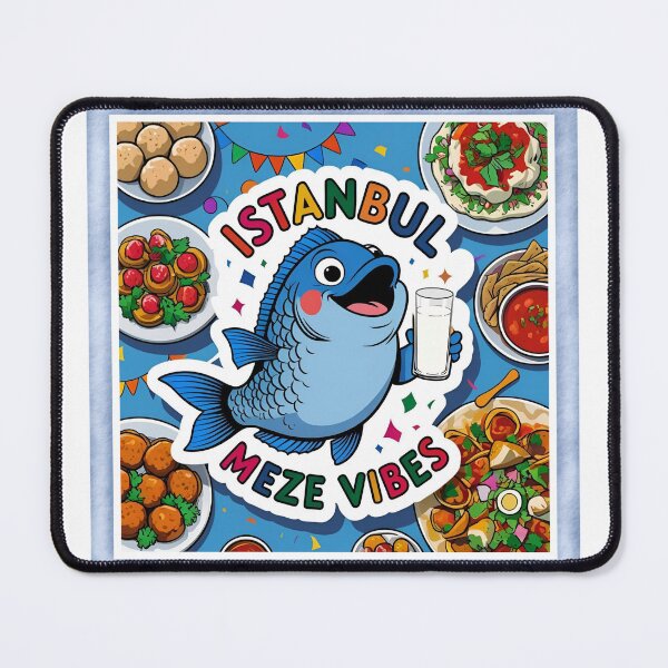 Item preview, Istanbul Meze Vibes - Turkish Food & Raki Fish Fun designed and sold by asliberry.