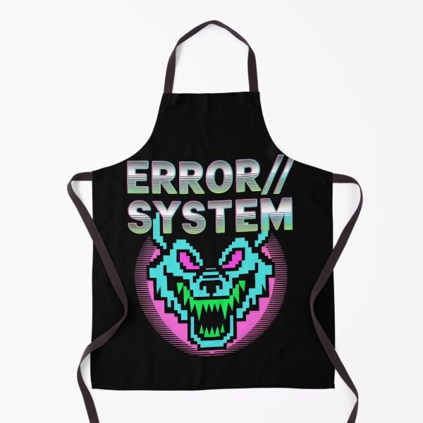 Item preview, Error System Pixelated Neon Wolf Cyberpunk Glitch Design designed and sold by SplashTastic.