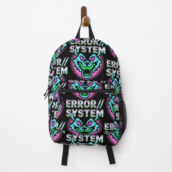 Item preview, Error System Pixelated Neon Wolf Cyberpunk Glitch Design designed and sold by SplashTastic.