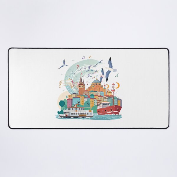 Item preview, Heartbeat of Istanbul - Iconic Cityscape Design   designed and sold by asliberry.