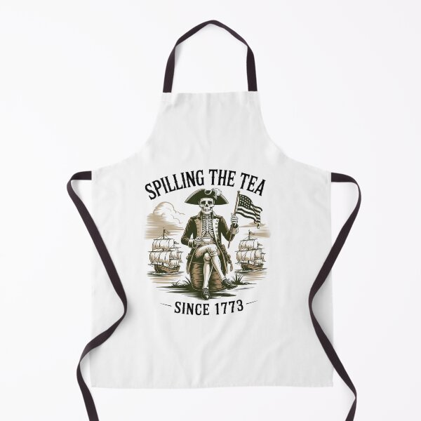 Item preview, Spilling The Tea Since 1773 Patriotic Skeleton 4Th Of July designed and sold by RayhendersonArt.