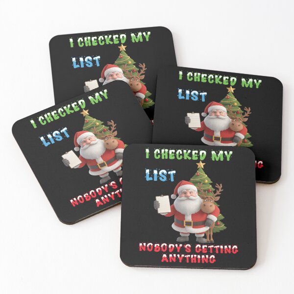 Item preview, Sarcastic Santa - Nobody's Getting Anything (For Dark Tees) designed and sold by Oaks Creations.