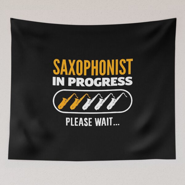 Item preview, Jazz Saxophone Funny Saxophonist In Progress designed and sold by AlyceLynne.