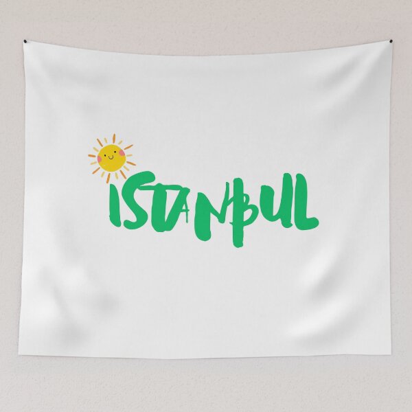 Item preview, Sunny Istanbul Vibe – Playful Hand-Drawn City Script Design designed and sold by asliberry.