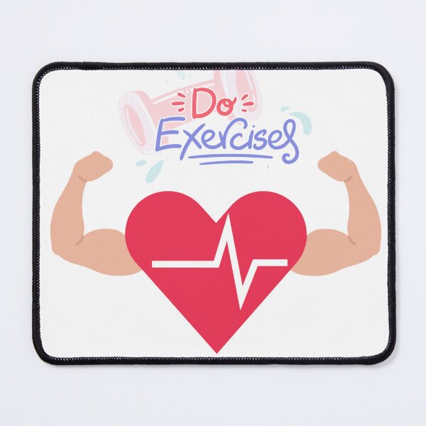 Item preview, Do Exercise – Strong Heart Fitness Illustration designed and sold by KKCreationz.