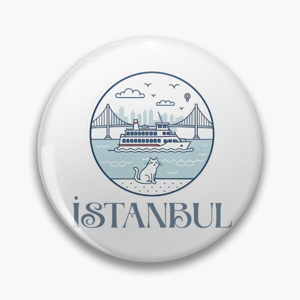 Item preview, Istanbul Cat and Ferry – Bosphorus Bridge Cityscape Design  designed and sold by asliberry.