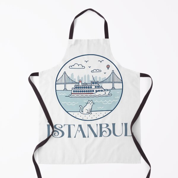 Item preview, Istanbul Cat and Ferry – Bosphorus Bridge Cityscape Design designed and sold by asliberry.