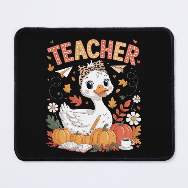 Item preview, Fall Teacher Goose Leopard Bow Coquette Autumn Pumpkin designed and sold by BubblePancake.