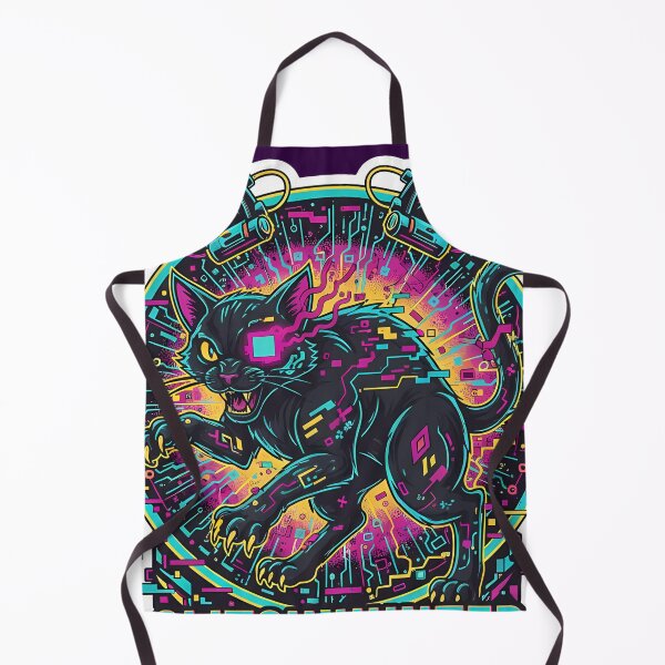 Item preview, Glitch Hunter Cyberpunk Cat Art designed and sold by Ekracreatives.