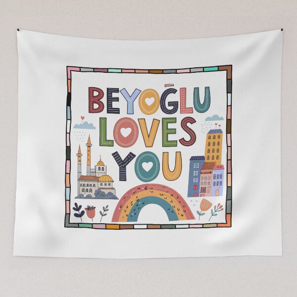 Item preview, Beyoglu Loves You - Charming Istanbul Tribute Design  designed and sold by asliberry.