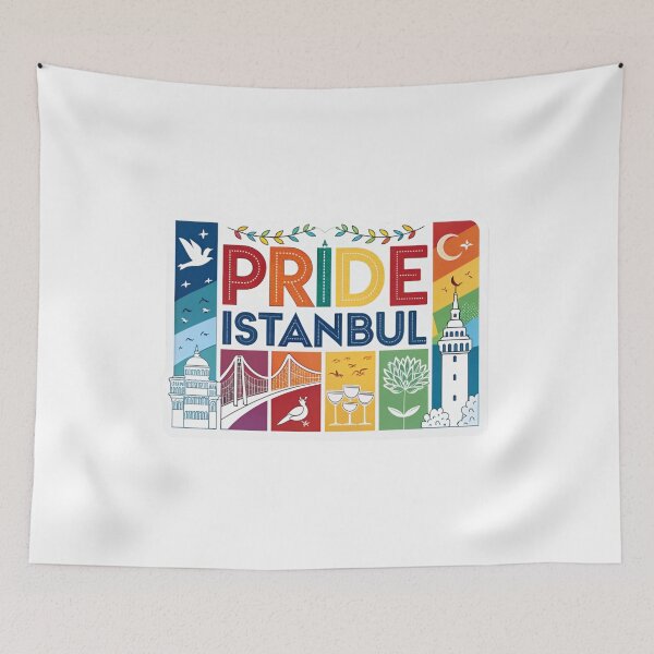 Item preview, Pride Istanbul - Colorful Cityscape Celebration Design  designed and sold by asliberry.
