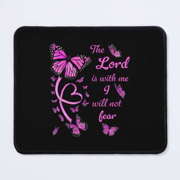 Item preview, Bible Verse Psalm 118 6 Pink Butterflies The Lord Is With Me designed and sold by DorisElaine.