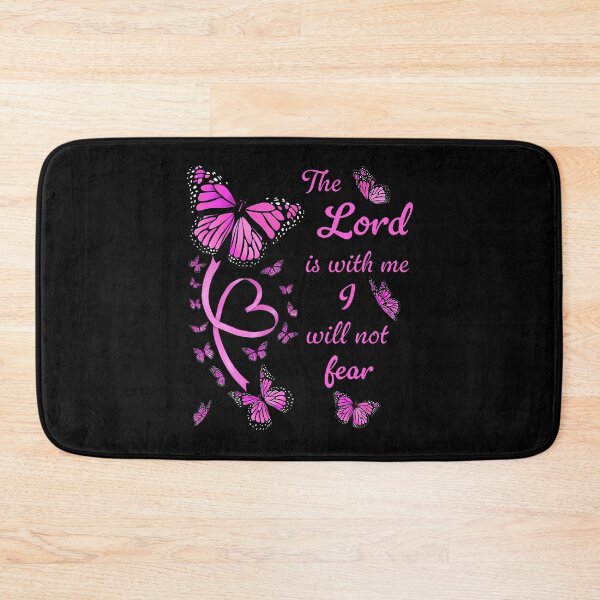 Item preview, Bible Verse Psalm 118 6 Pink Butterflies The Lord Is With Me designed and sold by DorisElaine.