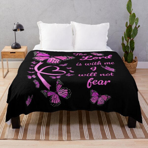 Item preview, Bible Verse Psalm 118 6 Pink Butterflies The Lord Is With Me designed and sold by DorisElaine.