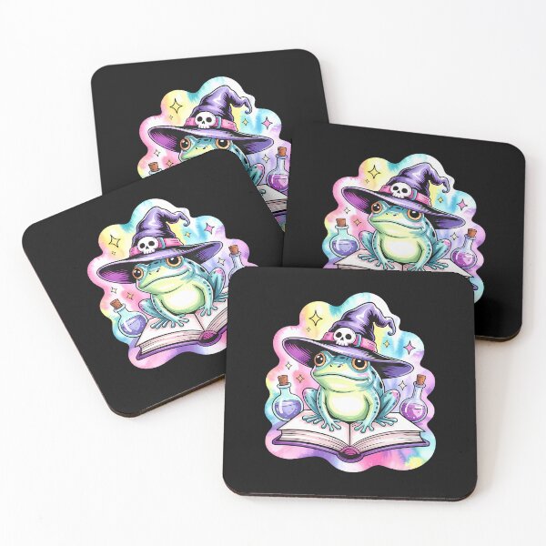Item preview, Witchy Frog With Hat And Potion Bottles designed and sold by DawnPatricia.