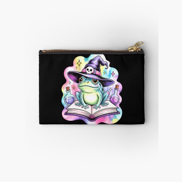 Item preview, Witchy Frog With Hat And Potion Bottles designed and sold by DawnPatricia.