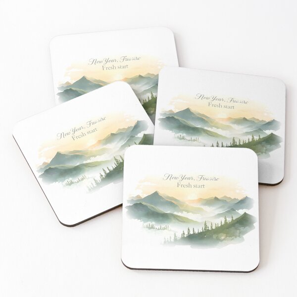 Item preview, Layered blue mountain landscape with misty valleys and silhouetted pine forests. designed and sold by PWDigitalArt.