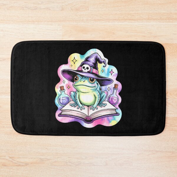 Item preview, Witchy Frog With Hat And Potion Bottles designed and sold by DawnPatricia.