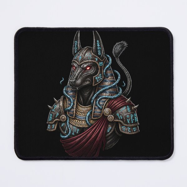 Item preview, Guardian of the Afterlife: Anubis in Runic Armor designed and sold by Hieroglyphia.