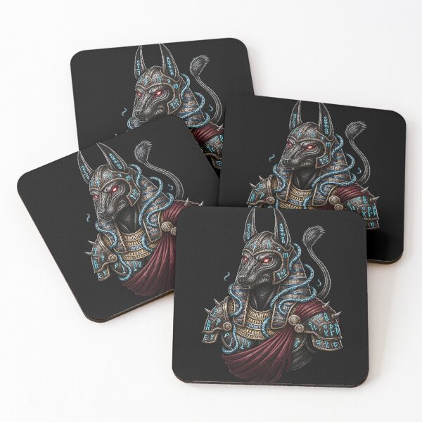 Item preview, Guardian of the Afterlife: Anubis in Runic Armor designed and sold by Hieroglyphia.