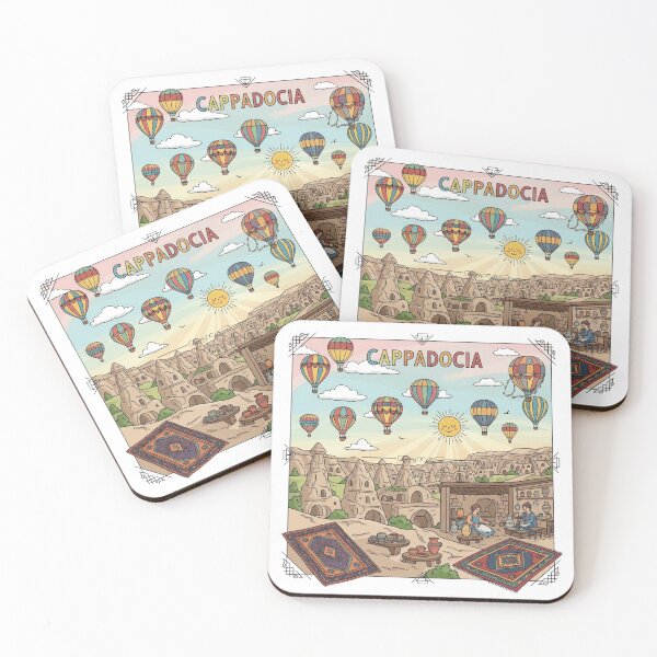 Item preview, Cappadocia Hot Air Balloons & Fairy Chimneys Doodle Art designed and sold by asliberry.