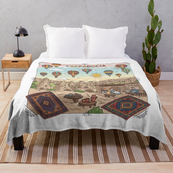 Item preview, Cappadocia Hot Air Balloons & Fairy Chimneys Doodle Art designed and sold by asliberry.