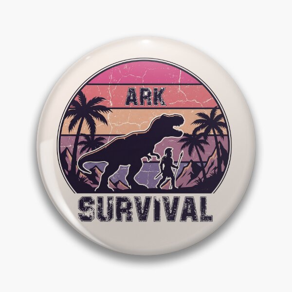 Item preview, Retro Ark Dino Survival Silhouette – Sunset Adventure Design designed and sold by bennasener.