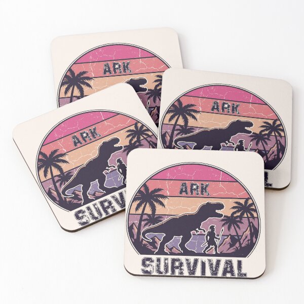 Item preview, Retro Ark Dino Survival Silhouette – Sunset Adventure Design designed and sold by bennasener.