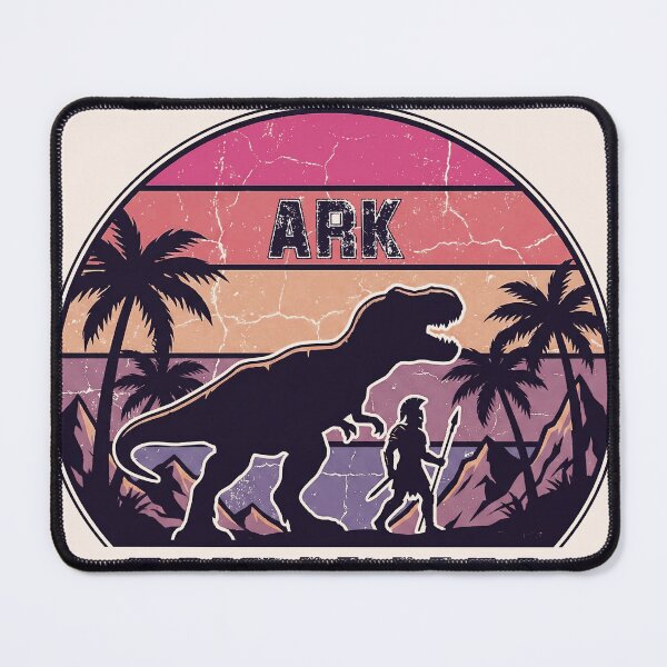 Item preview, Retro Ark Dino Survival Silhouette – Sunset Adventure Design designed and sold by bennasener.