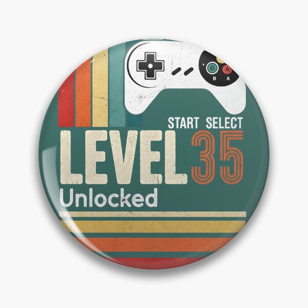 Item preview, Level 35 Unlocked png, 1988 Gift Shirt PNG, Retro Gamer 35th Birthday Sublimation designed and sold by sicty09Design.