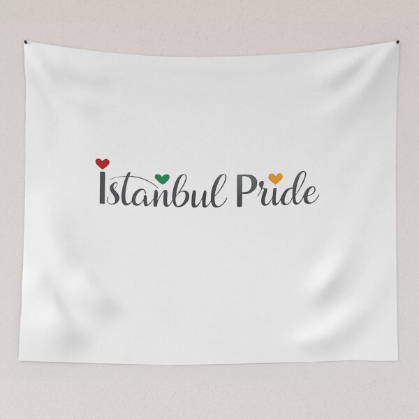 Item preview, Istanbul Pride Heart Colors LGBTQ+ Support Sticker | Türkiye Queer Love  designed and sold by asliberry.
