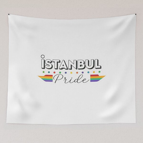 Item preview, Istanbul Pride Colors LGBTQ+ Support Sticker | Türkiye Queer Love  designed and sold by asliberry.